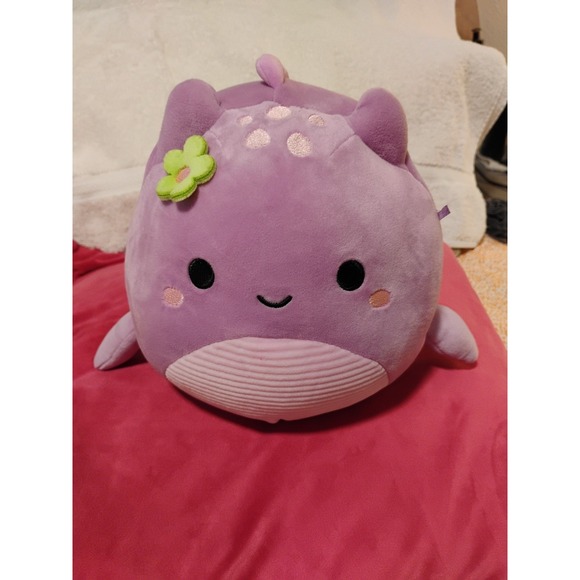 Squishmallows Shon the Loch Ness Monster‎ 8" Inch 2024 RARE 1st to Market Purple - Picture 1 of 11